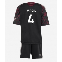 Liverpool Virgil van Dijk #4 Tredje Tröja Barn 2026-27 Kortärmad (+ Korta byxor)